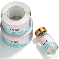 Boîtes et étiquettes personnalisées en carton blanc pour flacons de 3 ml, 5 ml, 10 ml, emballage de flacons rechargeables