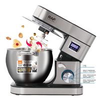 Batteur sur socle électrique intelligent pour la pâte à pain, en acier inoxydable, avec bol de 8 L, affichage numérique LED