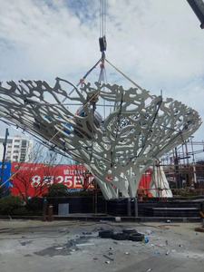 Escultura de árbol de Metal personalizada a mano, estilo moderno, tamaño real, para exhibición de jardín - Product Image 4