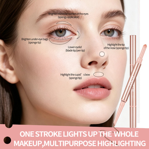 Wholesale Matte <b>Eyeshadow</b> Stick with Brush Private Label Custom Bulk Thin Eye Highlighter Pen Makeup Color <b>Eyeshadow</b> Pencil - Product Image 2