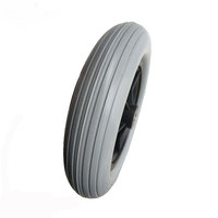 Roues pivotantes en polyuréthane de 8 pouces Roue en mousse pour poussette de bébé en fauteuil roulant en mousse PU