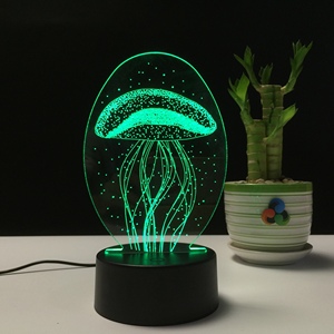 Lámpara LED de Ilusión Óptica 3D Moderna, Lámpara de Noche con Figura de Acción de <span class=keywords><strong>Anime</strong></span> que Cambia de 7 Colores, Juguete Creativo para Sala de Estar, Regalo de Navidad - Product Image 2