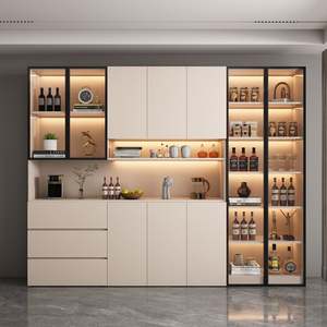 High-End Modern Luxury <b>Sideboard</b> Wine <b>Cabinet</b> Combo Elegant Functionality for Living Dining Spaces <b>Display</b> in Your Home - Product Image 3