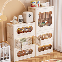 Armoire de rangement pliable YBJ-G0265B, armoire pour enfants, armoire de rangement pour vêtements de chambre à coucher, armoire de rangement pour jouets de bébé