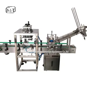 Máquina automática de tapa de cubo de plástico Máquina de cierre de sellado de tapa de cubo de 1 galón y 5 galones