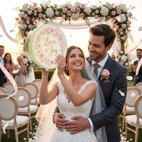 Wholesale OEM Birch Wood Wedding Tambourine 4/6 Inch Sheepskin Eco-Friendly Educational Toy Custom Logo for Music Party Gifts