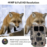 Caméra de chasse et de surveillance avec connexion Wi-Fi, contrôle à distance par application, flash IR 25m, vision nocturne IP67