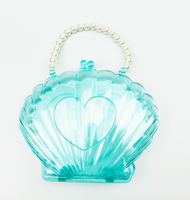 Forme de coquille usine en gros en plastique PS boîte de rangement enfants organisateur cosmétiques bijoux sac de rangement étanche grande boîte de rangement