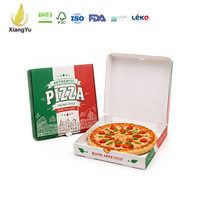 Boîte d'emballage pour pizza Xiangyu Fresh Food, carton ondulé personnalisé imprimé pour la livraison de pizzas à emporter et les services de restauration