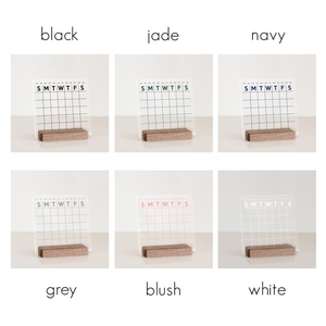 Bán buôn tùy chỉnh hiện đại Acrylic rõ ràng Máy tính để bàn khô xóa lịch cho văn phòng sử dụng kệ trưng bày - Product Image 5