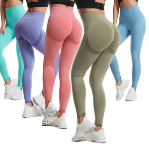 Wholesale Women Wear Yoga Scrunch Butt Lifting Leggings Sport Gym Yoga Pants Fitness Seamless Leggings For Women