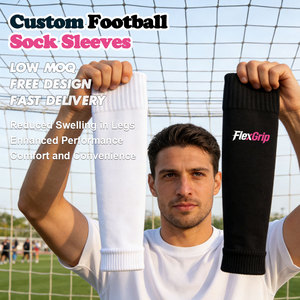 FlexGrip Football <strong>Sock</strong> Sleeves Custom Arch Support Moisture Wicking Leg Sleeves Elastic Compression Digital Printing Bottom Logo - Product Image 1