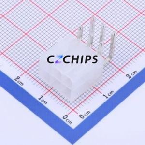 X9357WR-2X03S-N2SN Wire-to-Board Pin Header Bent Lead Through Hole,P=4.2mm Connector 2x3P 4.2mm Right Angle Insert 6P - Product Image 1