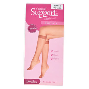Chaussettes de soutien Toby pour femmes, chaussettes de compression blanches de longueur moyenne pour un usage quotidien - Product Image 5
