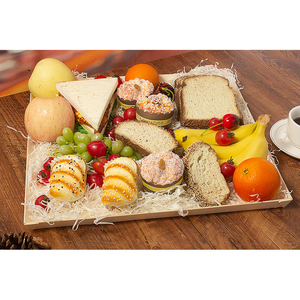 Hình chữ nhật bằng gỗ xử lý thực phẩm phục vụ khay dùng một lần trái cây thực phẩm ăn sáng Platter Sushi rắn bằng gỗ phục vụ pho mát khay - Product Image 6