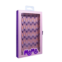 Nouveau design personnalisé boîte d'emballage en PET boîte à tiroir boîte d'emballage pour étui de téléphone portable avec ruban avec fenêtre transparente