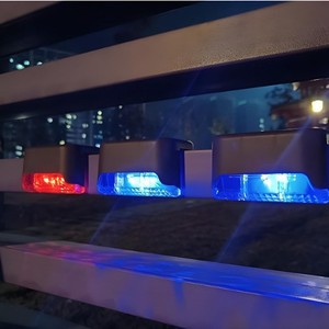 新しい<span class=keywords><strong>LED</strong></span>ステップライト 防水 ガーデンソーラーライト フェンスライト 屋外デッキライト 階段ソーラーランプ - Product Image 4