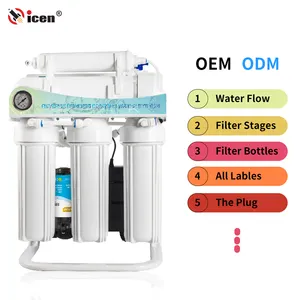Qicen özelleştirilebilir 5 aşamalı ev su arıtıcısı 400GPD ev kullanımı Ro filtrasyon sistemi