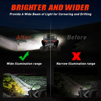 Espejo Retrovisor LED para UTV con Interruptor para Polaris, el Mejor Espejo Retrovisor para Vehículos Todoterreno RZR SXS Can-am X3 Commander
