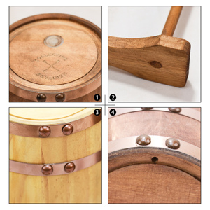 Haute qualité 1-20 litres fabriqués à la main chêne vieillissement whisky bière vin baril en bois pour le vin - Product Image 6