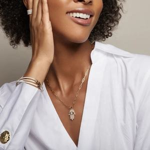 Cz hip hop <span class=keywords><strong>di</strong></span> carta clip <span class=keywords><strong>di</strong></span> catena micro pavimenta hollow out occhio <span class=keywords><strong>mano</strong></span> <span class=keywords><strong>di</strong></span> <span class=keywords><strong>fatima</strong></span> ciondolo ghiacciato fuori bling della <span class=keywords><strong>collana</strong></span> per gli uomini delle donne - Product Image 1