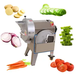 Cortador de verduras de acero inoxidable, máquina para cortar cebolla, pepino y patatas