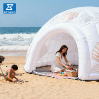 Tente gonflable, tente dôme blanche pour le camping, la publicité commerciale, la décoration promotionnelle
