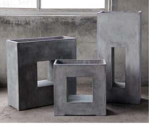 בית וגן אור בטון פיברגלס עציצים מלט עציץ סיר - Product Image 4