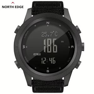 Montre NORTH EDGE Apache46 pour hommes ALPS 45MM, sports de plein air, natation, métronome, boussole, étanche, boîtier en fibre de carbone, bracelet en nylon - Product Image 1