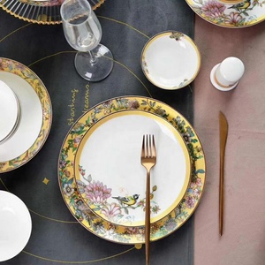 ชุดเครื่องครัวคุณภาพสูง ชุดอาหารบนโต๊ะอาหารทำจากเซรามิกเนื้อ Bone China จาน ชาม ช้อน ชุดอาหารจีน ชุดอาหารค่ำทำจากพอร์ซเลน - Product Image 6