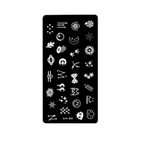 Modèle d'estampage personnalisé pour Nail Art, flocon de neige, noël, bricolage, nail art, plaque d'estampage en métal pour ongles