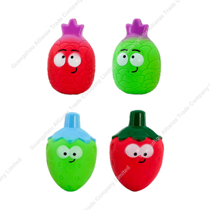 4 Styles Novelty Stress Anxiety Relief Cute Stretch Fruit Strawberry Creative Egg Breaking Prank <b>Slime</b> Toy - Product Image 2