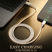 Câble de charge pour téléphone en gros, câble USB de charge rapide PD 20W, câble de données Type-C vers 8 broches pour chargeur iPhone 14 Pro Max 13 12 TPE