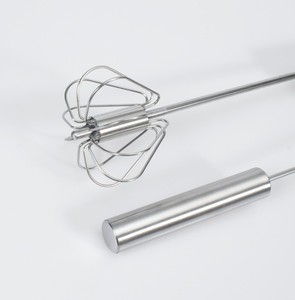 Frullino per le uova con agitatore per miscelatore crema rotante automatico a mano in acciaio inossidabile da 10 pollici - Product Image 2
