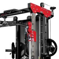 Máquina Smith Multifuncional Comercial, Power Rack con Pesas, para Gimnasio en Casa o Uso Comercial, LonexFit F-011, 5 Años de Garantía