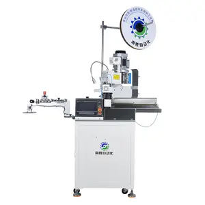 New Energy Vehicle Wire Fully Automatic Single Terminal Press Cable Machine HS-01A Processing Equipment Factory