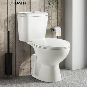 ORTONBATH Tazón alto para discapacitados S Trap Dual Flush P Trap Inodoro de dos piezas Wc Armario de agua COMODIDAD ALTURA Inodoro <span class=keywords><strong>Asiento</strong></span> de cierre suave - Product Image 5