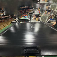 Couverture de benne rétractable étanche en alliage d'aluminium à commande manuelle pour Chevrolet Silverado, avec boîte de rangement verrouillable pour pick-up (sans fonction de coffre arrière)