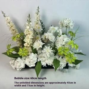 Flores artificiales de alta calidad para decoraciones de bodas Techo de simulación Arreglo de flores de plástico para bodas T-Stage - Product Image 3