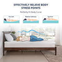 Kühlende Gel-Memory-Foam-Matratze Atmungsaktive Perforierte Weiche Auflage