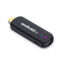 Stick TV 4K UHD H96 MAX Lecteur multimédia en streaming Amlogic avec télécommande vocale Boîtier TV Android 14 Fire H96 MAX S905L3 TV STICK