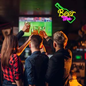 Camera da letto Bar ristorante Nightclub LED bottiglia di birra numero di insegna al Neon e luci di corda per pareti unico decorazione della parete - Product Image 6