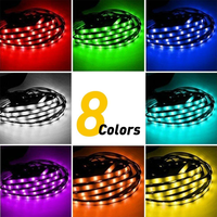 Bandes lumineuses flexibles pour châssis de voiture 12v, lumières LED RGB pour voiture, éclairage décoratif d'ambiance, système d'éclairage sous le châssis de voiture, accessoires