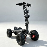 Scooter électrique pliable rapide pour adultes, haute puissance, haute vitesse, 60/72V, tout-terrain, 4 roues