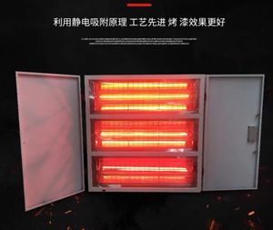 Cabine de peinture automobile de luxe 8m <span class=keywords><strong>X</strong></span> 4.3m avec chauffage électrique et brûleur diesel 36kw Puissance certifiée CE/CCC - Product Image 5