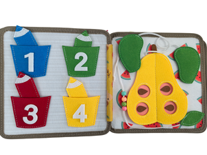 Sika Deer educativo viaje ocupado libro <span class=keywords><strong>Cervus</strong></span> Nippon niños pequeños fieltro ocupado tablero manchado ciervo Montessori juguete sensorial para niños - Product Image 5