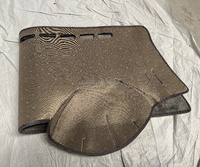 Luerman Housse de tableau de bord antidérapante en fausse fourrure pelucheuse de luxe pour décoration intérieure de voiture, personnalisée pour City 2007