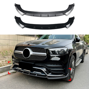 Amp-Z Front Splitter Lip Spoiler Carbon Fiber Texture Matte Finish For Mercedes-Benz GLE-Class W167 C167 AMG 2019-2023 - Product Image 1