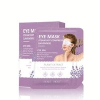 Masker Mata Lavender Penjualan Terlaris/Masker Mata Uap Kompres Hangat yang Menenangkan dan Merilekskan/Masker Mata Lavender Logo Kustom OEM