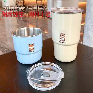 AkL Stainless Steel Travel <b>Mug</b> 304 <b>Double</b> <b>Wall</b> Leak Proof Large Capacity Portable Car Water Bottle - Product Image 5